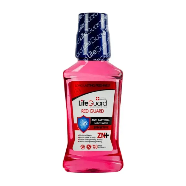 دهانشویه بزرگسال حساس (Red Guard) برند لایف گارد