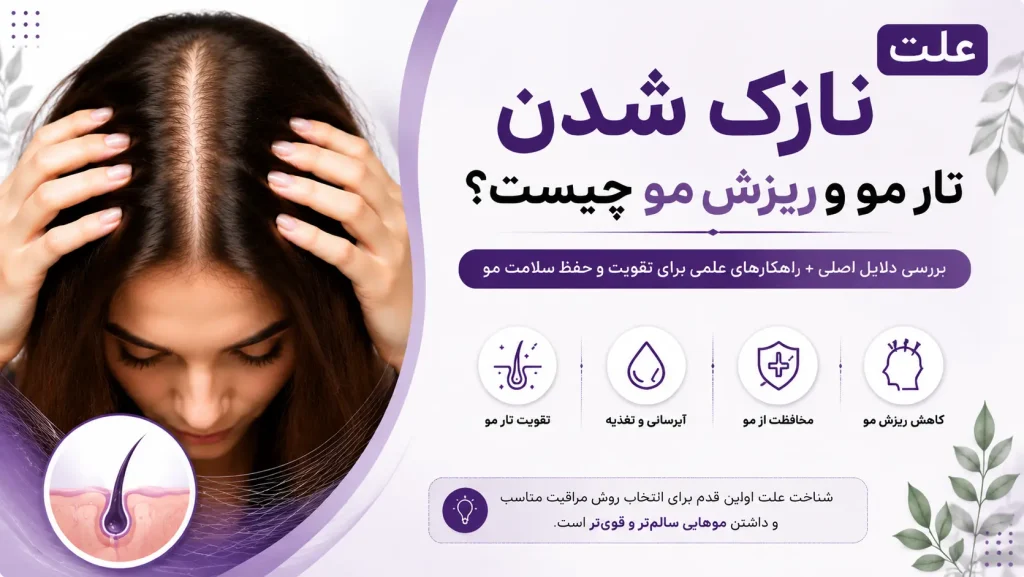 علت نازک شدن تار مو و ریزش مو چیست؟