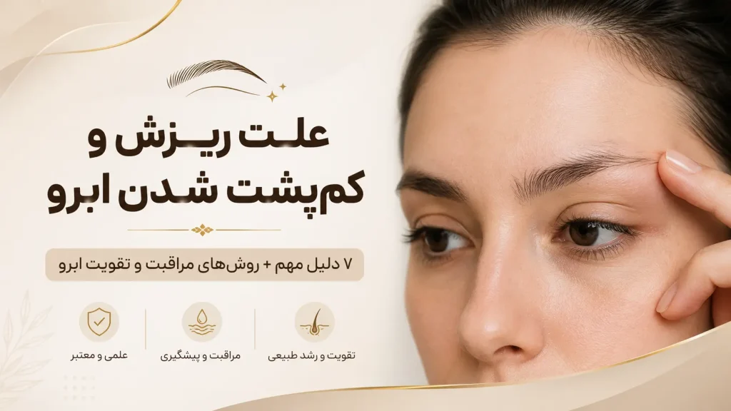 علت ریزش و کم پشت شدن ابرو